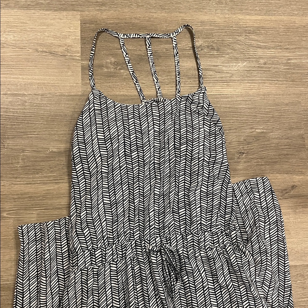 Athleta Black and White Maxi Dress